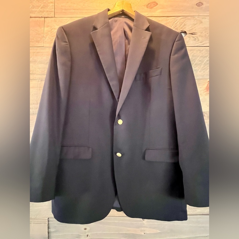 MEN’S LAUREN RALPH LAUREN CLASSIC NAVY WOOL BLAZER 40R